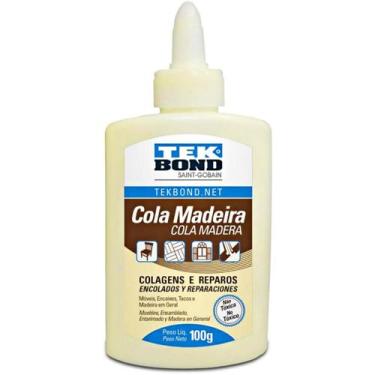 Imagem de Cola de madeira Tekbond 100g, secagem rápida