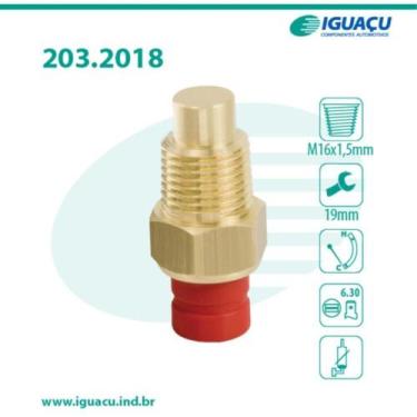 Imagem de Sensor de temperatura de água Fiat Siena 1997 a 1999 IGUAÇU