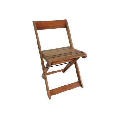 Imagem de Kit 4 Cadeiras Dobráveis De Madeira Para Bar Ismalu Mel