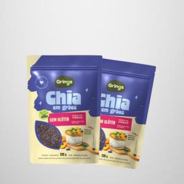 Imagem de Kit 2x Chia Semente sem Glúten 120G Grings