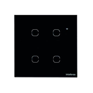 Imagem de Interruptor Smart Wi-fi Touch 4 Teclas Preto Ews 1004 4850028