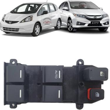 Imagem de Botão Comando De Vidro Eletrico City New Fit 2009 À 2014