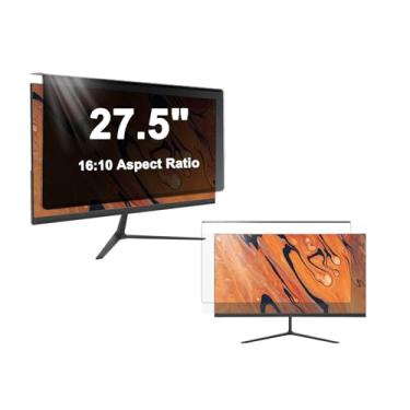 Imagem de LYLSMGS Painel protetor de tela de privacidade para monitor de computador de 27,5 polegadas para monitor widescreen 16:10 | Bloqueio de luz azul e antirreflexo | Proteção de segurança anti-espião |