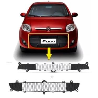 Imagem de Par Grade Dianteira Parachoque Palio G5 2012 13 14 15 A 2017