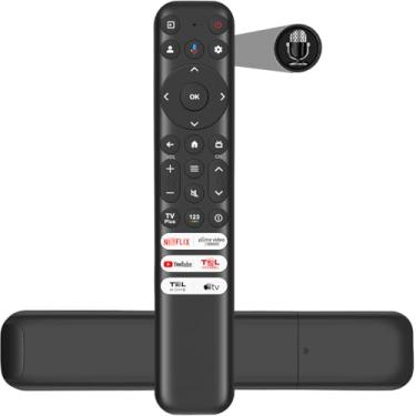 Imagem de Substituição remota de voz RC813 para controle remoto TCL Android/Google Smart TV, compatível com QM8/QM7 Q7/Q6/Q5 S5/S4/S3 Series, 6 atalhos (não para TVs Fire&Roku)