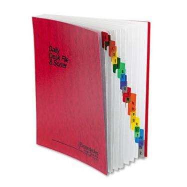 Imagem de Pendaflex — Classificador e arquivos de mesa, índice A-Z, vermelho, 1 cada