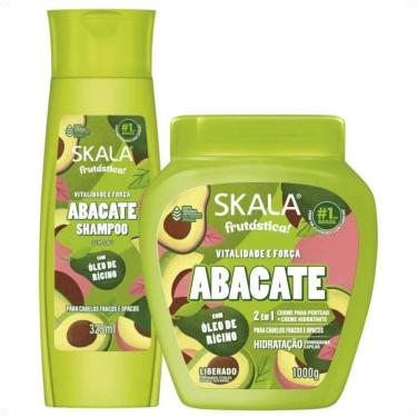 Imagem de Kit Skala Abacate Com Óleo De Rícino: Shampoo 325ml e Creme De Tratamento 1000g