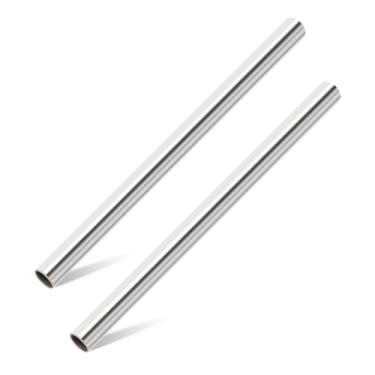 Imagem de Livabber Tubo redondo de aço inoxidável 304, parede de 0,2 cm x tubo soldado à prova de ferrugem de 30,5 cm de comprimento para construção, fitness, corrimãos, artesanato, projetos DIY, pacote com 2
