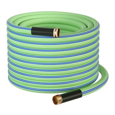 Imagem de Atlantic Mangueira de jardim resistente 30,5 m x 5/8 pol. Mangueira de água de cor verde. (30 pés)