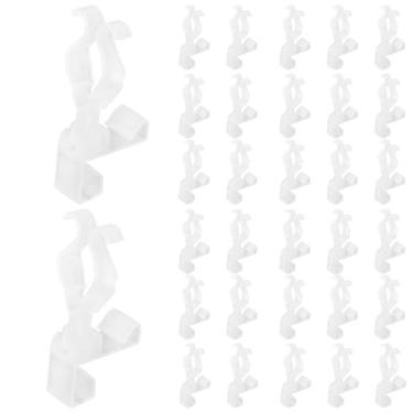 Imagem de 30 Peças Multiuso C7 C9 Clipes de Luz Calha, Clipes de Luz Natal para Exterior Telhado Cerca Corrimão Lareira Árvore Natal Sem Necessidade Ferramentas