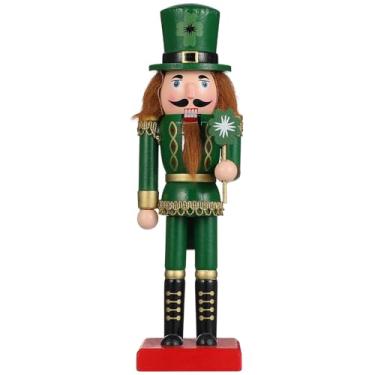 Imagem de Cabilock Boneco Quebra-Nozes de Natal de 25 cm, Soldado Quebra-Nozes Irlandês de Madeira, Soldado de Madeira Irlandês, Ornamento Festivo para Decoração de Casa de Mesa de Natal