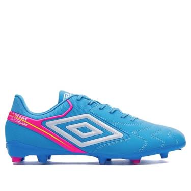 Imagem de Chuteira Umbro Campo Adamant Master Class Club Azul e Rosa - Masculino - 38 - Azul