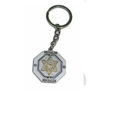 Imagem de Chaveiro De Israel - Com Estrela De Davi