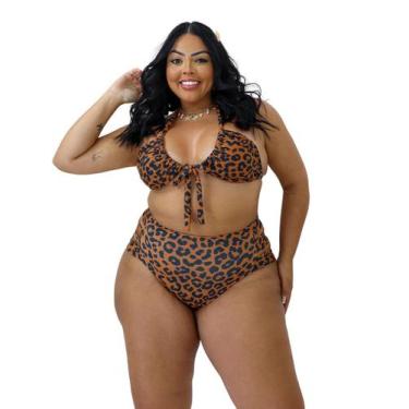 Imagem de Biquini Plus Size Asa Delta Marquinha Biquini Tendência Suplex - ANNA 