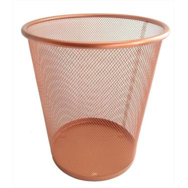 Imagem de Cesto lixeira rose gold 10l