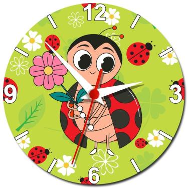 Imagem de Relógio de Parede Para Cozinha de Joaninha Decoração