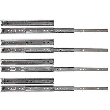 Imagem de Kit 8 corrediças telescópicas 30cm 25kg para gaveta 4 pares