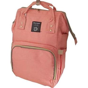 Imagem de Mochila maternidade baby bag casual 1005 salmao