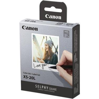 Imagem de Kit De Papel E Tinta Colorida Canon Selphy Xs-20L 20 Folhas