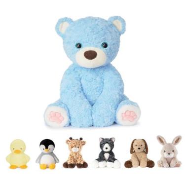 Imagem de Bicho de pelúcia pesado Niuniu Daddy Bear 1,5 kg para crianças