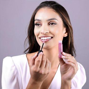 Imagem de Gloss Labial Holográfico Vegano Rosa 4,5ml - COR 05 - ANNE LOUISE