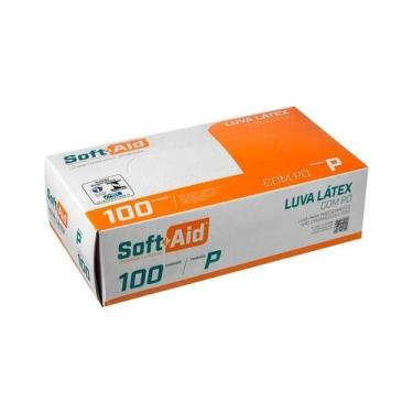 Imagem de Luvas Descartáveis de Látex com Pó Soft+Aid 100 Un Tm P