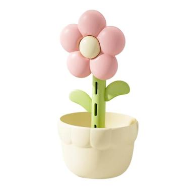 Imagem de MotiveTech Luminária de Mesa com Difusor de óleos Essenciais E Luz para Quarto Infantil, Pétala Rosa, Tamanho real