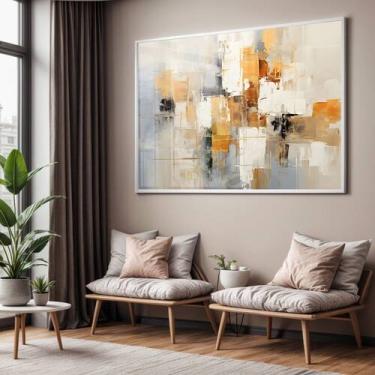 Imagem de Quadro com Moldura e Acrilico Cristal Vidro Sala Quarto Pintura Arte A