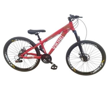 Imagem de Bicicleta Aro 26 Bike Vikingx 21V Tuff 25 Freio Hidraulico Freeride Qu