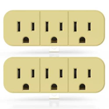 Imagem de Extensor de saída ELEGRP de 2 a 3 pinos, aterrado, 3 tomadas AC, pacot