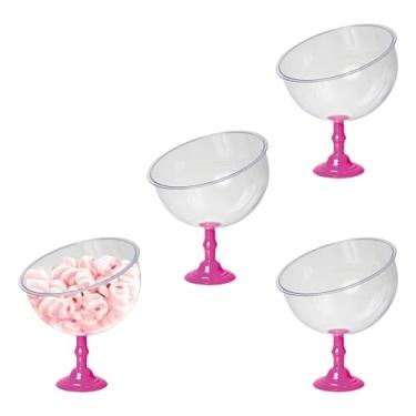 Imagem de Expositor De Balas Baleiro 450ml Premium 4pçs Bomboniere Acrílico (ROSA)