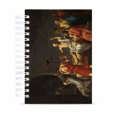 Imagem de Caderno Sem Pautas Capa Dura 200 Fls 400 Pág A5 Morte Sócrates