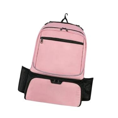 Imagem de oshhni Mochila para tênis com compartimento para calçados ventilado, mochila para laptop com bolso isolado, para treinamento de badminton e caminhada, Rosa