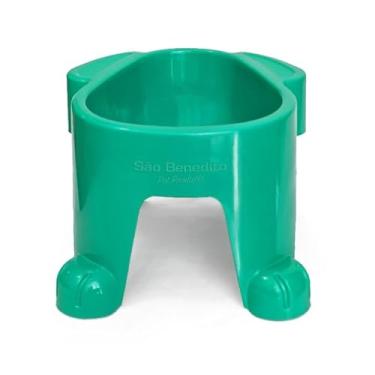Imagem de Comedouro Plástico Elevado para Cães Postura Correta (Verde, 300ML)
