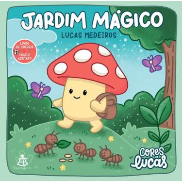 Imagem de Livro - Jardim mágico - Livro de colorir Cores do Lucas