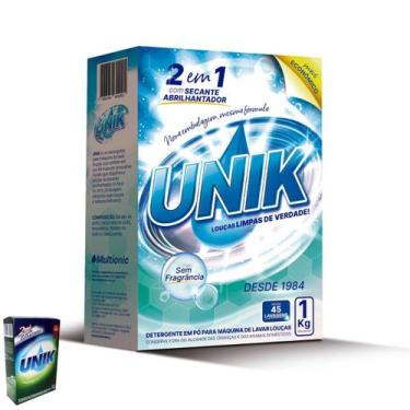 Imagem de DETERGENTE PARA MÁQUINA DE LAVAR LOUÇAS COM SECANTE UNIK PÓ SEM FRAGRÂ