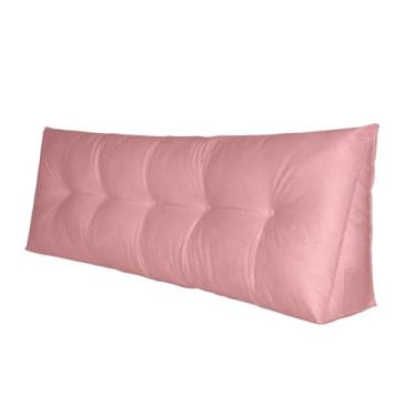 Imagem de Almofada Cabeceira casal140cm Encosto com bolso lateral (rosa)