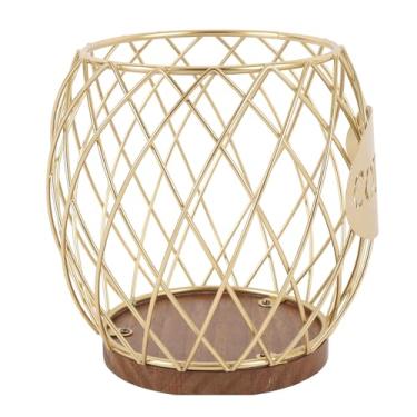 Imagem de Generic Ferro café Pod Titular Organizador de Armazenamento Desktop Aparência Elegante Inoxidável para Cozinha Em Casa (Ouro)