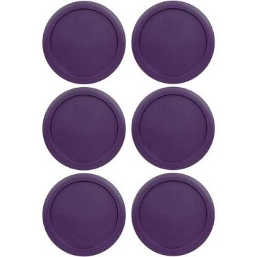 Imagem de Tampa de recipiente MRX Solutions 5" roxa para Pyrex 7200-PC, pacote c