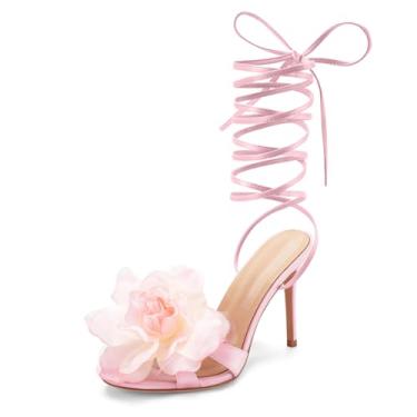 Imagem de Sandálias femininas transparentes, salto alto gatinho transparente, preto, vermelho, floral, sexy, sem fecho, bico aberto, strass, mules, sandálias deslizantes, verão, frente única, festa, formatura