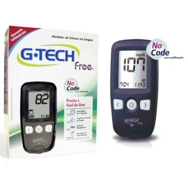 Imagem de G-Tech Free Aparelho De Glicose com 10 Tiras No Code