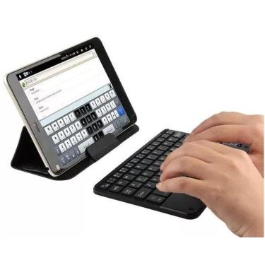 Imagem de Teclado Bluetooth para Apple Ipad Ipod Android Samsung Galaxy Preto