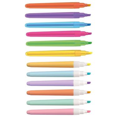 Imagem de Marca Texto Lumini Lite 6 Cores Neon + 6 Cores Pastel Cis Kit Completo