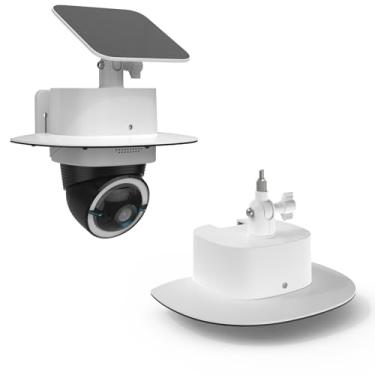 Imagem de HOLACA Capa de câmera Sun Rain Shade e suporte de painel solar compatíveis com câmera Eufy Security 4G LTE Cam S330