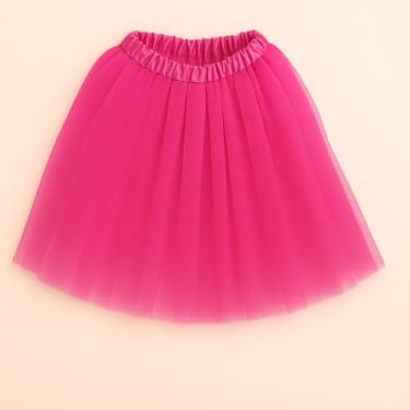 Imagem de Saia Tule 40cm Elástica | 6 Cores Vibrantes | Para Festas e Carnaval | Presente Feminino Encantador(Pink)