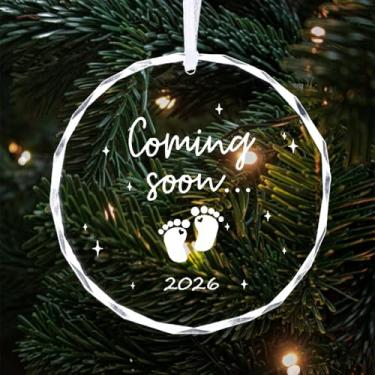 Imagem de Presentes de anúncio de gravidez para avós, família, marido, esperando que os pais sejam únicos para novos pais, enfeite de gravidez, anúncio de Natal, enfeite para avó, avô, tia