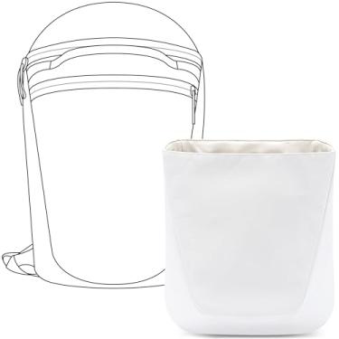 Imagem de FANJI Project Organizador de mochila para bolsa ARC'TERYX Heliad 15, ajuste personalizado dentro de bolsa leve e resistente à água com zíper (Craie)