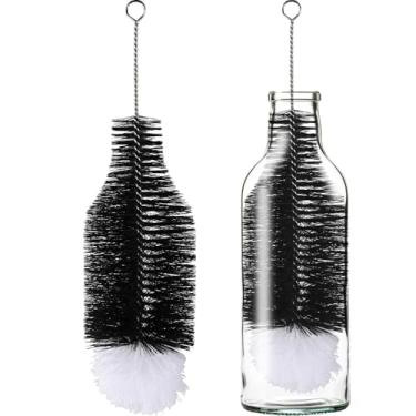 Imagem de Escova de garrafa para garrafa Sodastream Escova de garrafa de água de 36 cm com cerdas suaves e anti-arranhões Limpador de garrafas para refrigerante, copos, copos