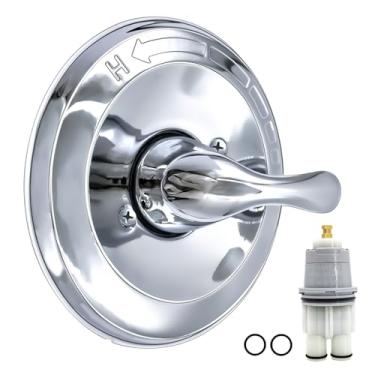 Imagem de iMRCMW Substituição para Classic 13/14 Series T13020 Kit de acabamento de função única, alça de chuveiro com cartucho compatível com válvula de chuveiro Delta série R10000, cromado