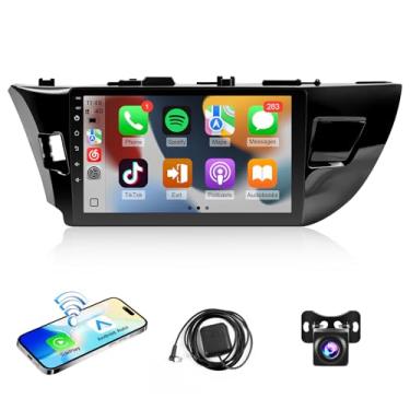 Imagem de Leadfan Rádio automotivo Android para Toyota Corolla 2013 2014 2015 2016 com CarPlay sem fio Android Auto, tela sensível ao toque IPS de 10,1 polegadas para carro estéreo Corolla com Bluetooth